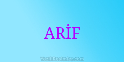 ARİF