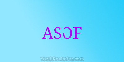 ASƏF