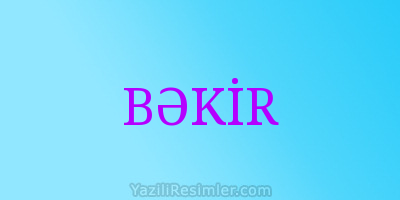 BƏKİR