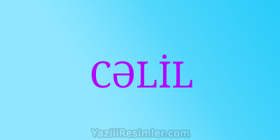 CƏLİL