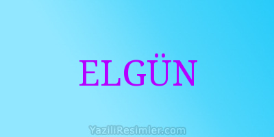 ELGÜN