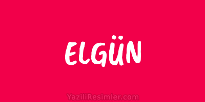 ELGÜN