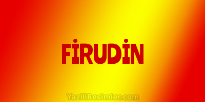 FİRUDİN