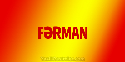 FƏRMAN