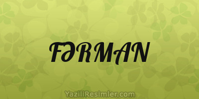 FƏRMAN