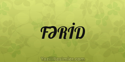 FƏRİD