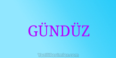 GÜNDÜZ