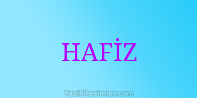 HAFİZ