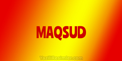 MAQSUD