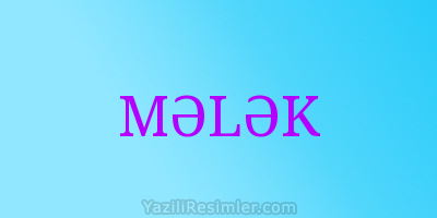 MƏLƏK