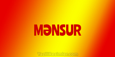 MƏNSUR