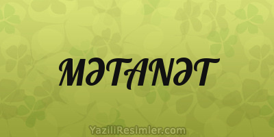 MƏTANƏT