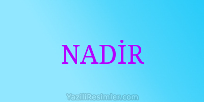 NADİR