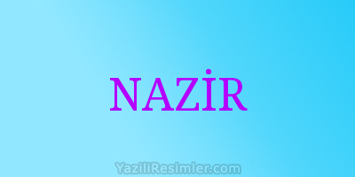 NAZİR