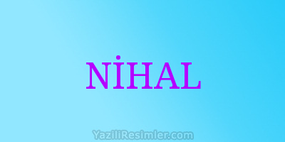 NİHAL