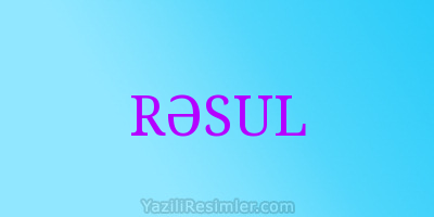 RƏSUL