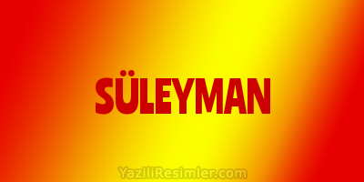 SÜLEYMAN