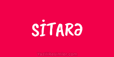 SİTARƏ