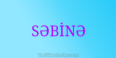 SƏBİNƏ