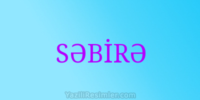 SƏBİRƏ