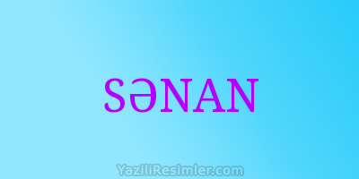 SƏNAN