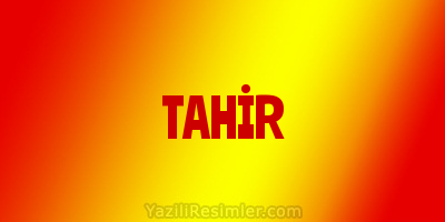 TAHİR