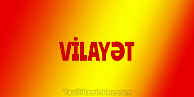 VİLAYƏT