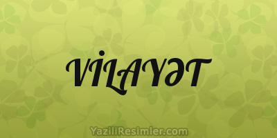 VİLAYƏT