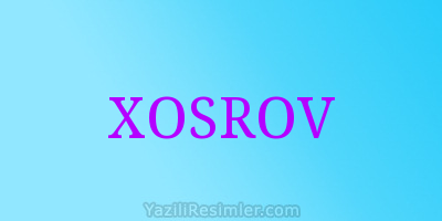 XOSROV
