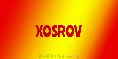 XOSROV