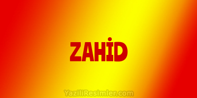 ZAHİD