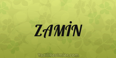 ZAMİN