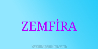 ZEMFİRA