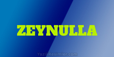 ZEYNULLA