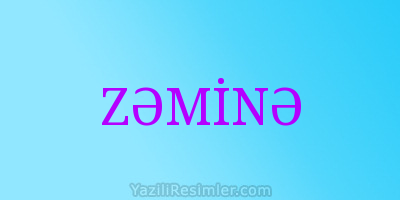 ZƏMİNƏ