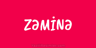 ZƏMİNƏ