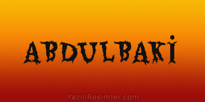 ABDULBAKİ