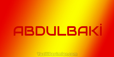 ABDULBAKİ