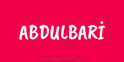 ABDULBARİ