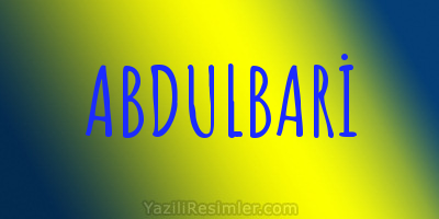 ABDULBARİ