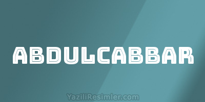 ABDULCABBAR