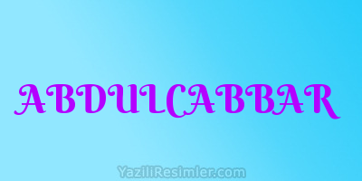 ABDULCABBAR