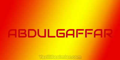 ABDULGAFFAR