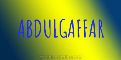 ABDULGAFFAR