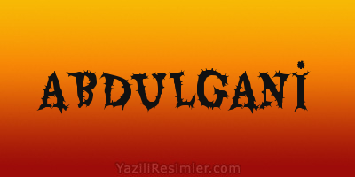 ABDULGANİ