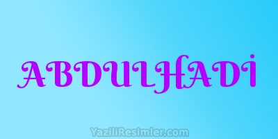 ABDULHADİ