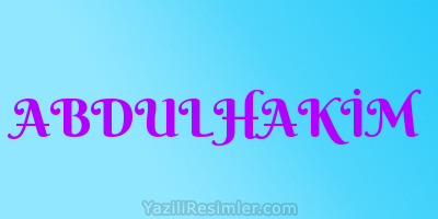 ABDULHAKİM