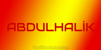 ABDULHALİK