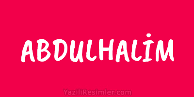 ABDULHALİM