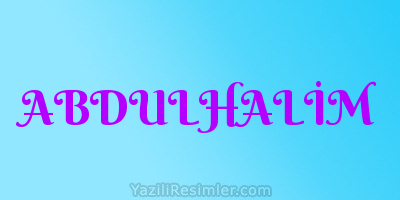 ABDULHALİM